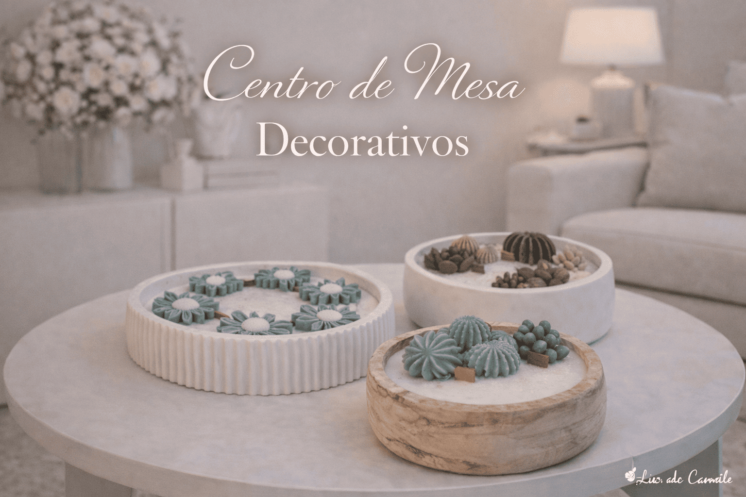 Banner velas en recipientes