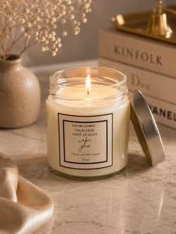 Amber Glow | Vela Aromática de Ámbar y Vainilla con Cera de Soja Natural