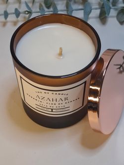 Azahar Vela Naranja y Flor de Azahar | Vela de Soja Natural | Luz de Candle
