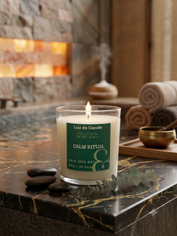 Calm Ritual | Vela Aloe Vera y Lavanda|  250 g - Cera de Soja Natural | Hotel & Spa