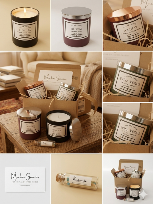 Pack Regalo Velas Aromáticas Premium Primavera – Experiencia Sensorial de Bienestar | Luz de Candle