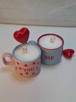 Pack Regalo Velas Artesanales de Cera de Soja – YOU & ME | Rosa y Vainilla