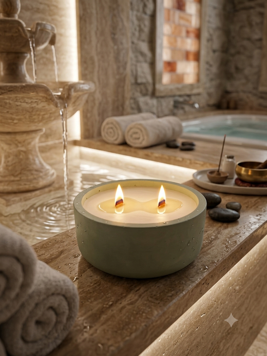 Reset | Vela Eucalipto y Limón - Cera de Soja Natural | Hotel & Spa