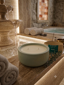 Reset | Vela Eucalipto y Limón - Cera de Soja Natural | Hotel & Spa