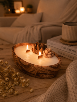 Vela artesanal de Cera de Soja y Aromas Naturales  | Luz de Candle  | Ovalada pequeña