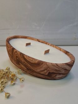 Vela artesanal de Cera de Soja y Aromas Naturales  | Luz de Candle  | Ovalada pequeña