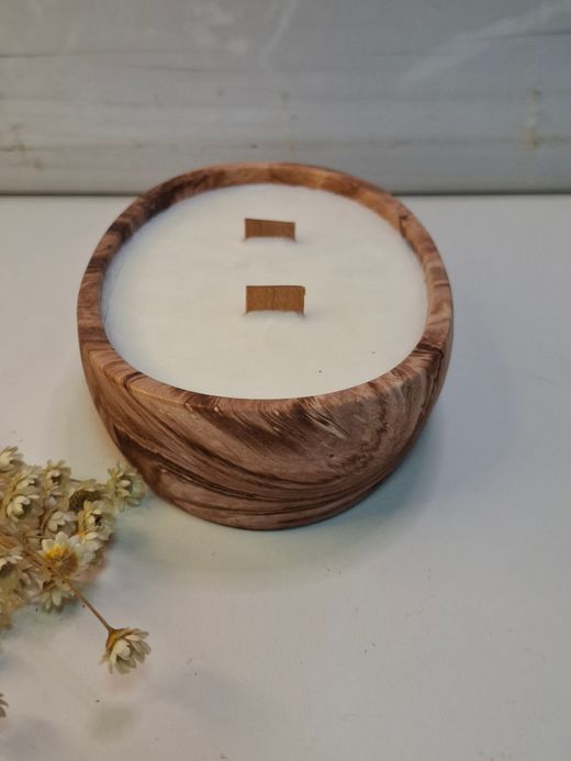 Vela artesanal de Cera de Soja y Aromas Naturales  | Luz de Candle  | Ovalada pequeña