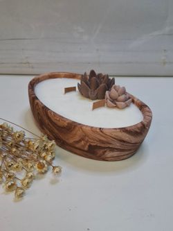 Vela artesanal de Cera de Soja y Aromas Naturales  | Luz de Candle  | Ovalada pequeña