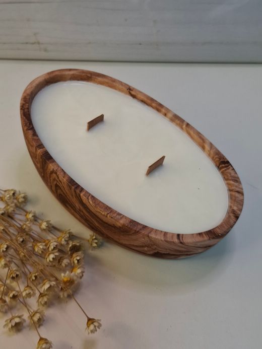 Vela artesanal de Cera de Soja y Aromas Naturales  | Luz de Candle  | Ovalada pequeña