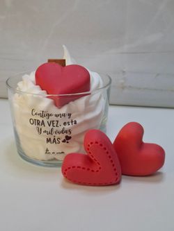 Vela de San Valentín de Cera de Soja | Aroma Chocolate Suizo
