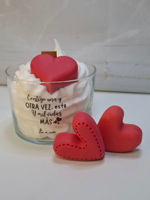 Vela de San Valentín de Cera de Soja | Aroma Chocolate Suizo