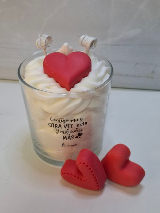 Vela de San Valentín de Cera de Soja | Aroma Chocolate Suizo