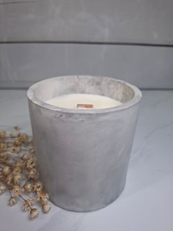 Vela decorativa efecto mármol