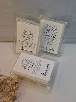 Tabletas de Wax Melt 100% Cera de Soja Ecológica – Aromáticas y Duraderas