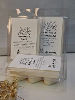 Tabletas de Wax Melt 100% Cera de Soja Ecológica – Aromáticas y Duraderas
