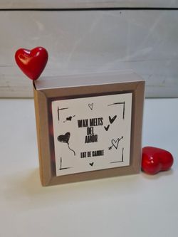 Wax Melts de Corazón Rojos con Aromas a Elegir + Velas de Té y Cerillas